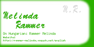 melinda rammer business card